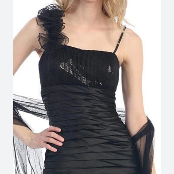 Eureka Fashion - 1909 Pleated Charmeuse Chiffon Mermaid Gown ... c1 - Picture 11 of 11